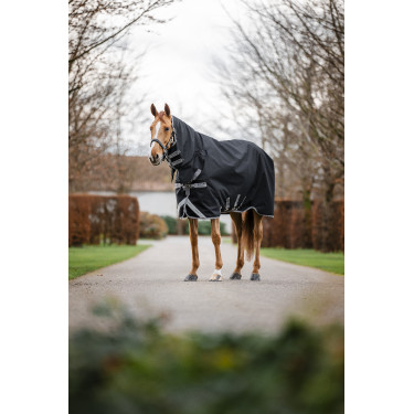 Coperta Horseware Amigo 1200D Integrated Turnout 0g Nero / grigio titanio / argento Coperta Horseware Amigo 1200D Integrated Turnout 0g Nero / grigio titanio / argento