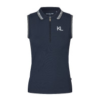 Polo senza maniche Kingsland KLNaira in piqué da donna Marina Blu marino