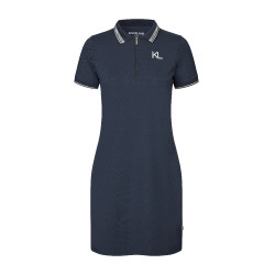 Abito polo Kingsland KLNaira in piqué da donna Marina Blu marino