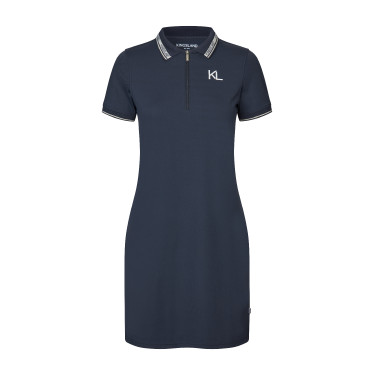 Abito polo Kingsland KLNaira in piqué da donna Marina Blu marino