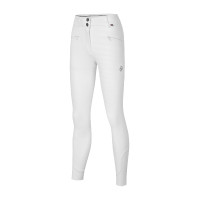 Pantaloni Kingsland KLKerry senza cuciture con grip al ginocchio per donna morfologia a H Bianco Pantaloni Kingsland KLKerry senza cuciture con grip al ginocchio per donna morfologia a H Bianco