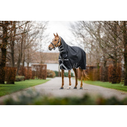 Coperta Horseware Amigo 1200D Integrated Turnout 250g Nero / grigio titanio / argento Coperta Horseware Amigo 1200D Integrated Turnout 250g Nero / grigio titanio / argento