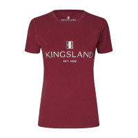 T-shirt Logo Kingsland Classic donna Nuovo bordeaux Rosso