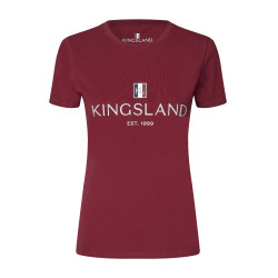T-shirt Logo Kingsland Classic donna Nuovo bordeaux Rosso T-shirt Logo Kingsland Classic donna Nuovo bordeaux Rosso