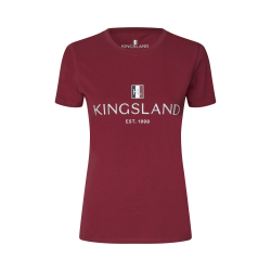 T-shirt Logo Kingsland Classic donna Nuovo bordeaux Rosso