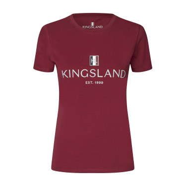 T-shirt Logo Kingsland Classic donna Nuovo bordeaux Rosso T-shirt Logo Kingsland Classic donna Nuovo bordeaux Rosso