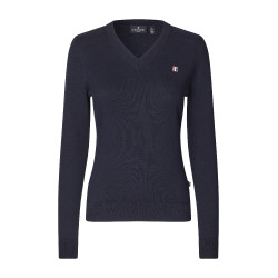 Maglione Kingsland scollo a V Classic donna Marina Blu marino