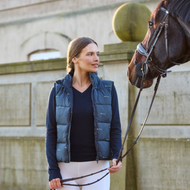 Maglione Kingsland scollo a V Classic donna Marina Blu marino