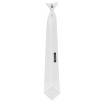 Cravatta Trevira Equithème a nido d'ape con clip Bianco Cravatta Trevira Equithème a nido d'ape con clip Bianco