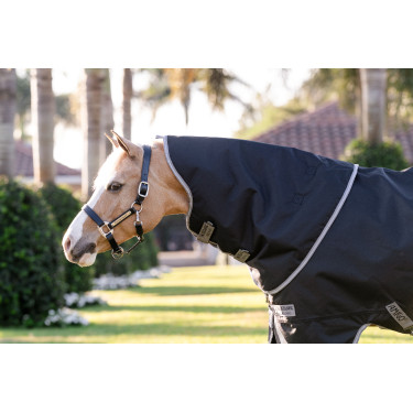 Coperta Horseware Amigo 1200D Plus Pony Turnout 250g Nero / grigio titanio / argento