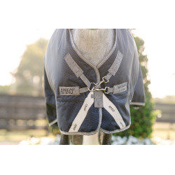 Coperta Horseware Amigo 1200D Plus Pony Turnout 50g Marino / grigio titanio / argento Blu marino
