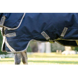 Coperta Horseware Amigo 1200D Plus Pony Turnout 50g Marino / grigio titanio / argento Blu marino