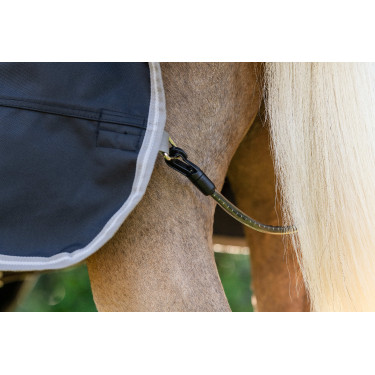 Coperta Horseware Amigo 1200D Pony Turnout 0g Nero / grigio titanio / argento