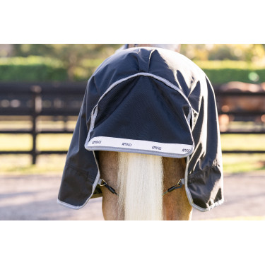Coperta Horseware Amigo 1200D Pony Turnout 0g Nero / grigio titanio / argento