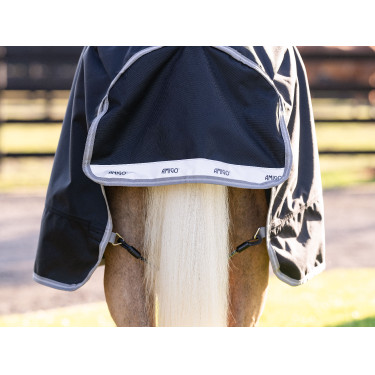 Coperta Horseware Amigo 1200D Pony Turnout 0g Nero / grigio titanio / argento