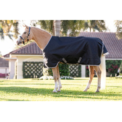 Coperta Horseware Amigo 1200D Pony Turnout 50g Nero / grigio titanio / argento