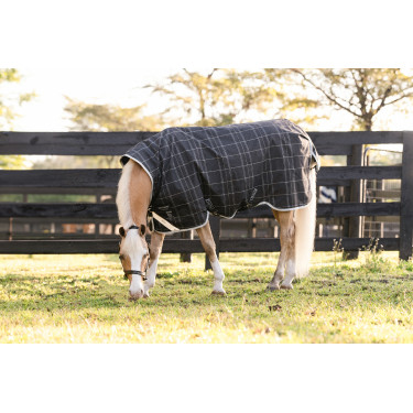 Coperta Horseware Amigo 1200D Pony Turnout 50g Nero / grigio titanio / argento