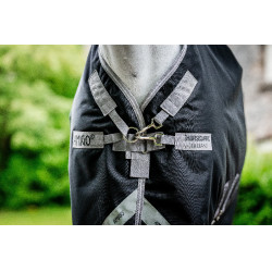 Coperta Horseware Amigo 1200D Turnout 0g Nero / grigio titanio / argento Coperta Horseware Amigo 1200D Turnout 0g Nero / grigio titanio / argento
