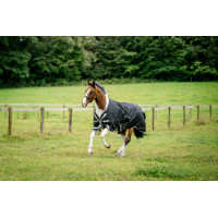 Coperta Horseware Amigo 1200D Turnout 250g Marino / grigio titanio / argento Blu marino