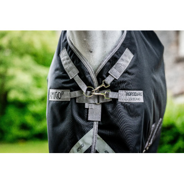 Coperta Horseware Amigo 1200D Turnout 250g Nero / grigio titanio / argento Coperta Horseware Amigo 1200D Turnout 250g Nero / grigio titanio / argento