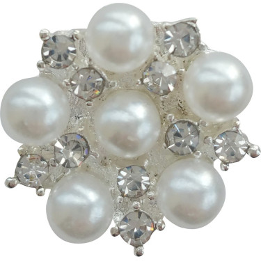 Ferma per capelli con strass/perla Ferma per capelli con strass/perla