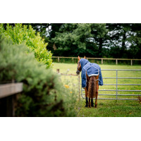 Coperta Horseware Amigo 1200D Turnout Plus 50g Marino / grigio titanio / argento Blu marino