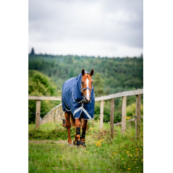 Coperta Horseware Amigo 1200D Turnout Plus 50g Marino / grigio titanio / argento Blu marino