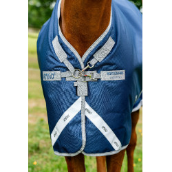 Coperta Horseware Amigo 1200D Turnout Plus 50g Marino / grigio titanio / argento Blu marino