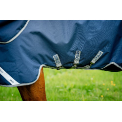 Coperta Horseware Amigo 1200D Turnout Plus 50g Marino / grigio titanio / argento Blu marino