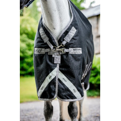 Coperta Horseware Amigo 1200D Turnout Plus 50g Nero / grigio titanio / argento Coperta Horseware Amigo 1200D Turnout Plus 50g Nero / grigio titanio / argento