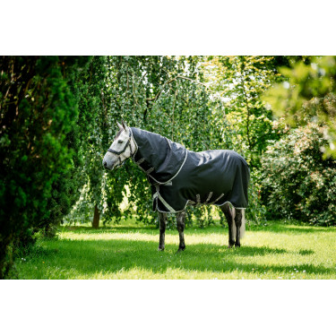Coperta Horseware Amigo 1200D Turnout Plus 50g Nero / grigio titanio / argento Coperta Horseware Amigo 1200D Turnout Plus 50g Nero / grigio titanio / argento