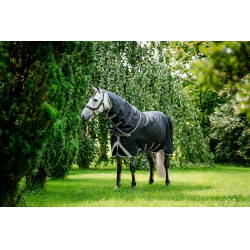 Coperta Horseware Amigo 1200D Turnout Plus 50g Nero / grigio titanio / argento Coperta Horseware Amigo 1200D Turnout Plus 50g Nero / grigio titanio / argento