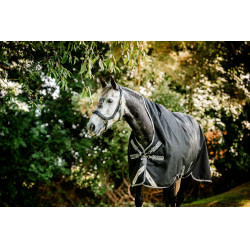 Coperta Horseware Amigo 1200D Wug Turnout 150g Nero / grigio titanio / argento