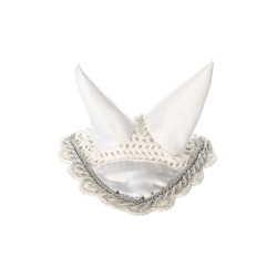 Cuffia anti-mosche da competizione HKM Hobby Horsing Bianco Cuffia anti-mosche da competizione HKM Hobby Horsing Bianco