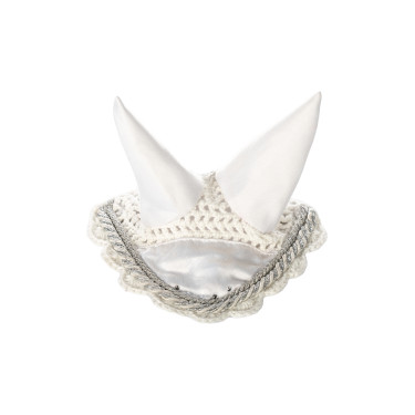 Cuffia anti-mosche da competizione HKM Hobby Horsing Bianco Cuffia anti-mosche da competizione HKM Hobby Horsing Bianco