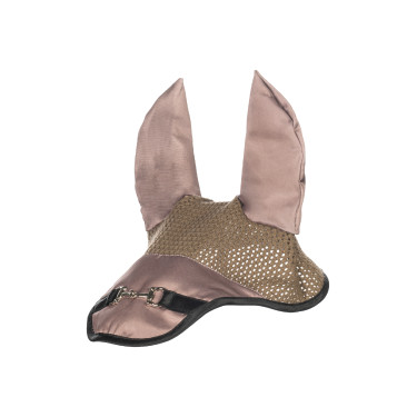 Cuffia anti-mosche HKM Golden Bit Talpa Marrone