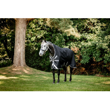 Coperta Horseware Amigo 1200D Wug Turnout 150g Nero / grigio titanio / argento