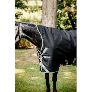 Coperta Horseware Amigo 1200D Wug Turnout 150g Nero / grigio titanio / argento