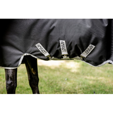 Coperta Horseware Amigo 1200D Wug Turnout 150g Nero / grigio titanio / argento