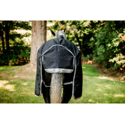 Coperta Horseware Amigo 1200D Wug Turnout 150g Nero / grigio titanio / argento