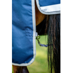 Coperta Horseware Amigo 1200D Wug Turnout 50g Marino / grigio titanio / argento Blu marino