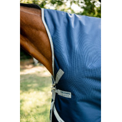 Coperta Horseware Amigo 1200D Wug Turnout 50g Marino / grigio titanio / argento Blu marino