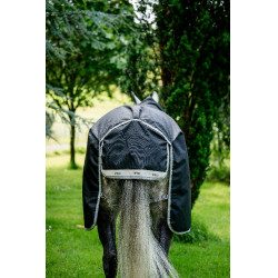 Coperta Horseware Amigo 1200D XL Turnout 50g Nero / grigio titanio / argento