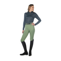 Leggings HKM Juna con fondo intero in silicone Giada Blu