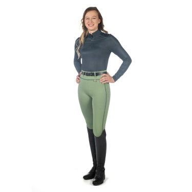 Leggings HKM Juna con fondo intero in silicone Giada Leggings HKM Juna con fondo intero in silicone Giada