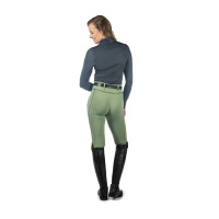 Leggings HKM Juna con fondo intero in silicone Giada Blu