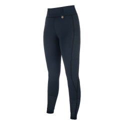 Leggings HKM Juna con fondo intero in silicone Blu scuro