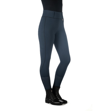 Leggings HKM Juna con fondo intero in silicone Blu scuro