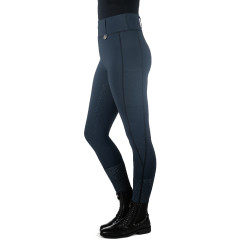 Leggings HKM Juna con fondo intero in silicone Blu scuro
