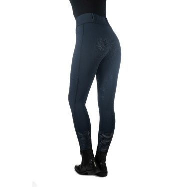 Leggings HKM Juna con fondo intero in silicone Blu scuro